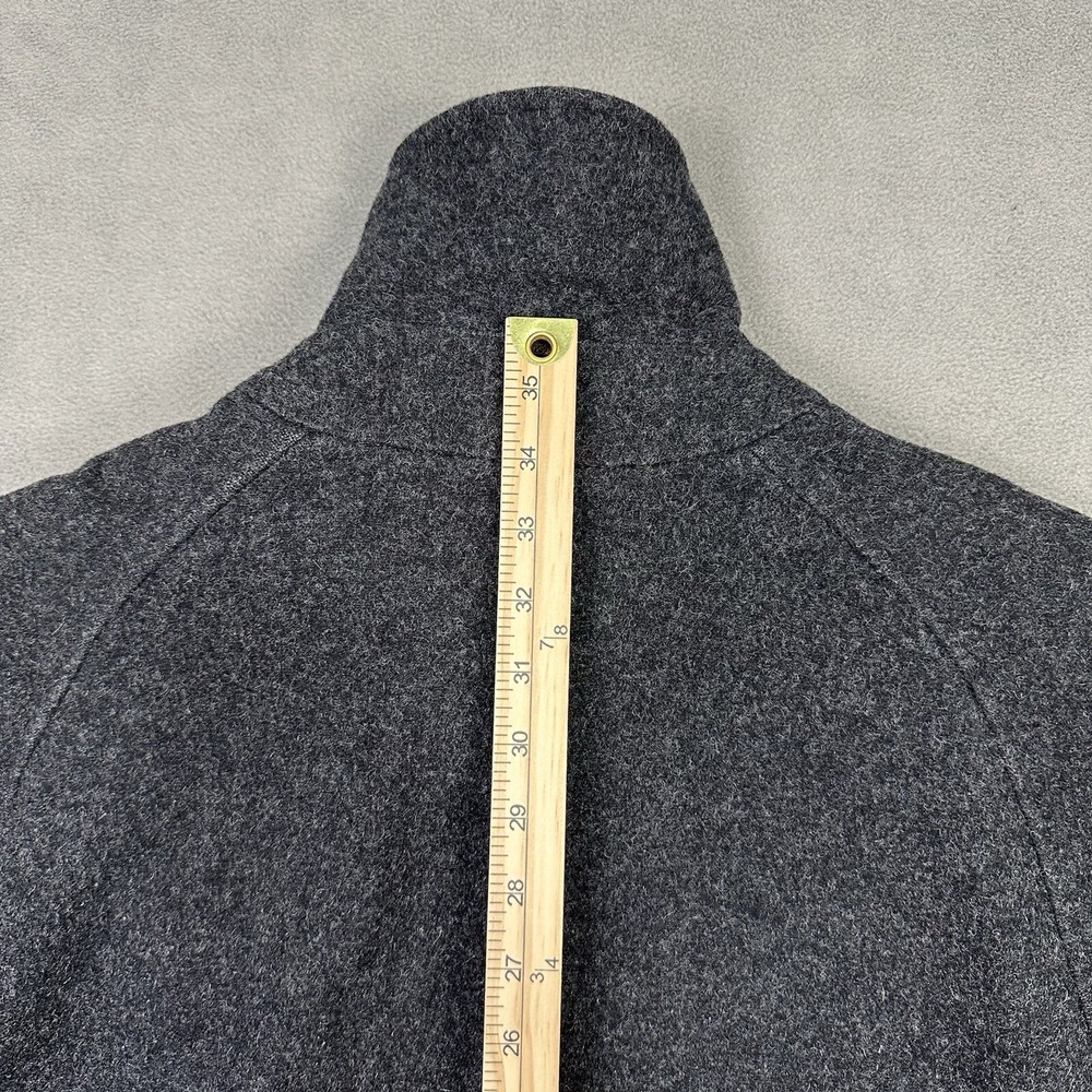 Vtg Ralph Lauren 100% Wool Overcoat Size 6 USA Made Satin Lined Gray Mid Length - Picture 15 of 15